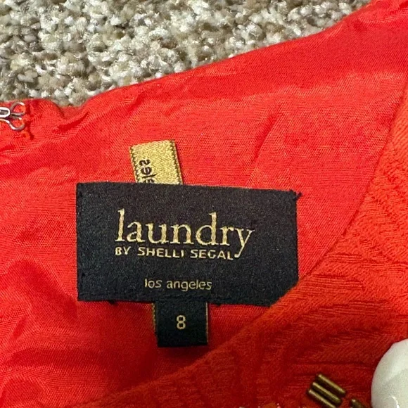 Laundry By Shelli Segal Women’s 8 Red Dress - Picture 8 of 15